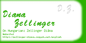 diana zellinger business card